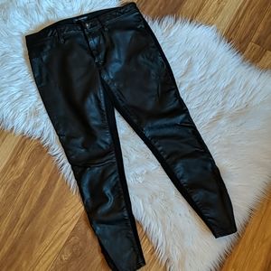 Banana Republic Faux Leather Front Sloan Pant